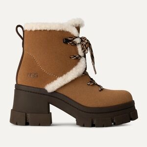 UGG BROOKLYN HIKER Women's Brown Shearling Boots